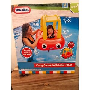Little Tikes Cozy Coupe Inflatable Pool Float with Shade 1-3 Years New in Box